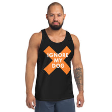 Load image into Gallery viewer, IMD Front &amp; Back Logo (orange) - Unisex Tank Top

