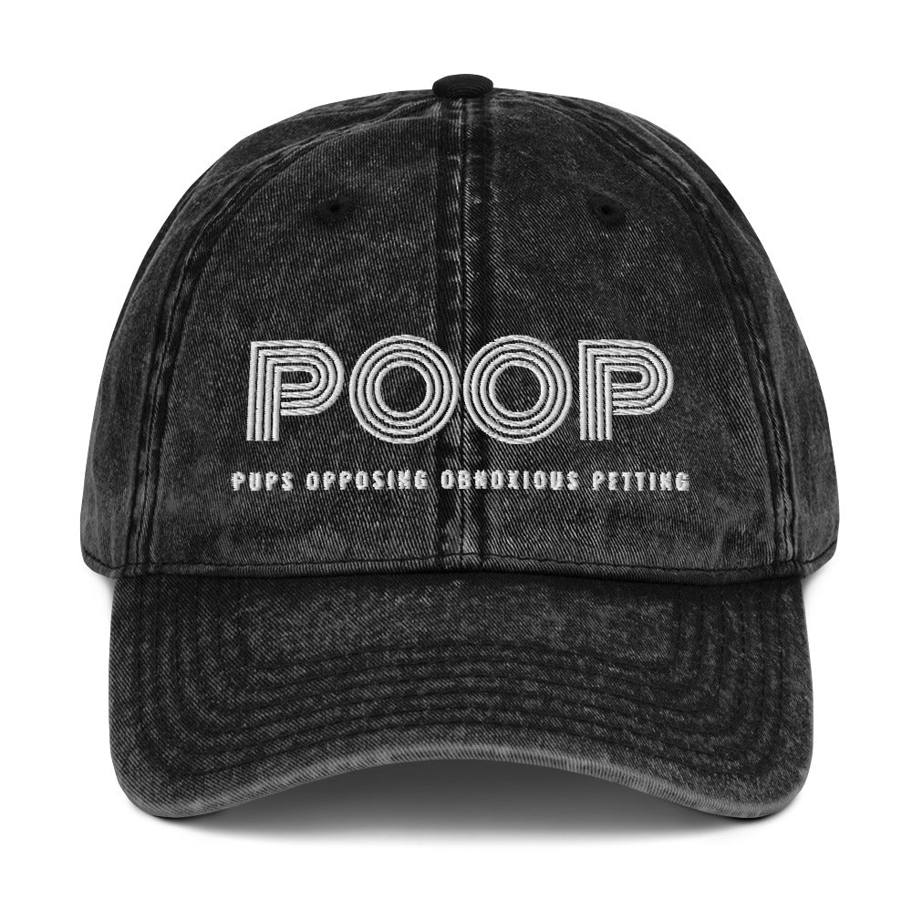 POOP - Vintage Cotton Twill Cap